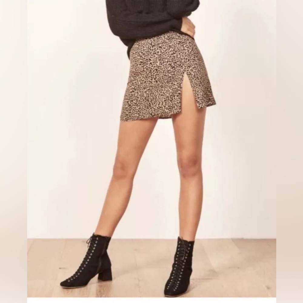 Reformation Cheetah Skirt